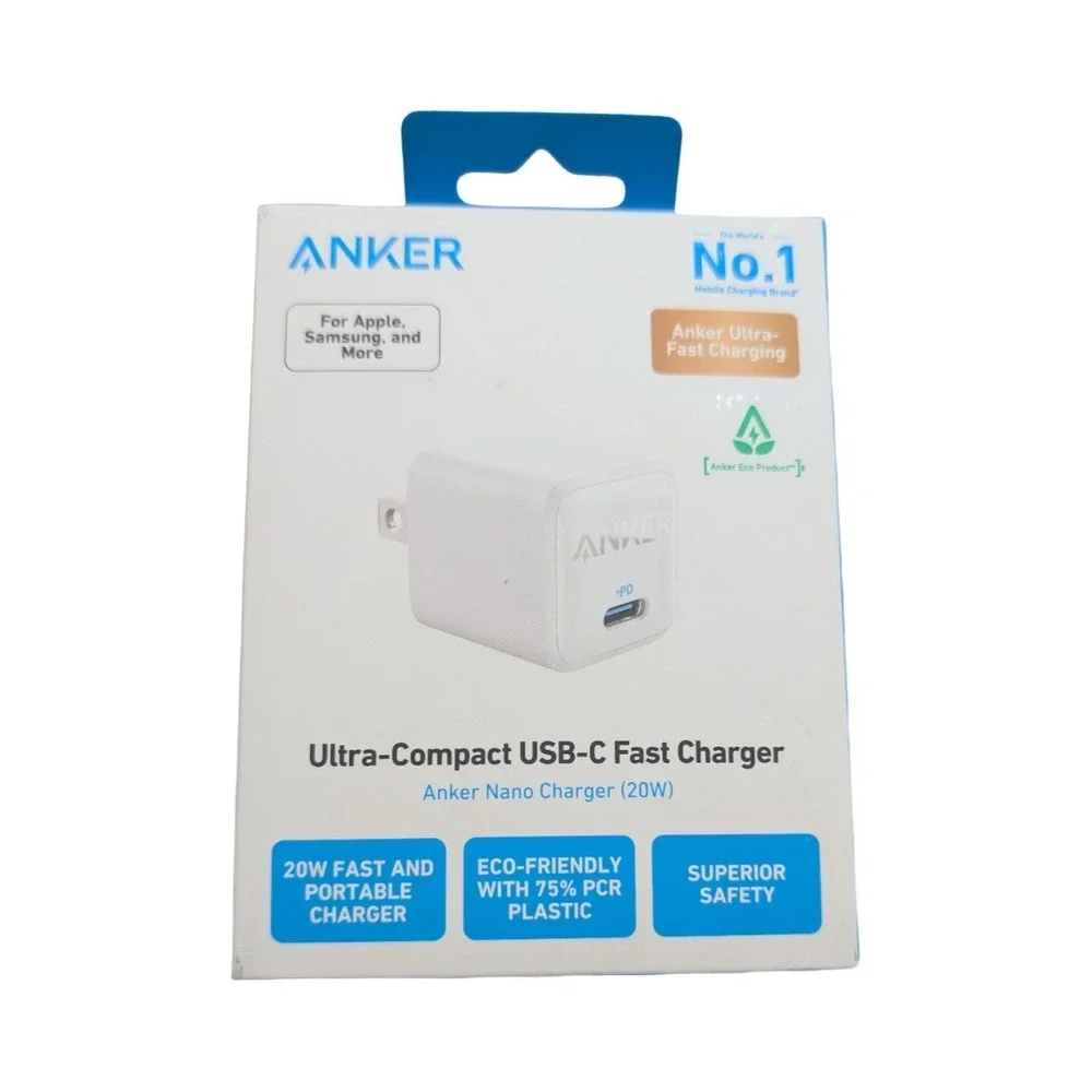C7-OX‎ Anker 20W PD Nano USB-C Fast Charge Wall Charger - White